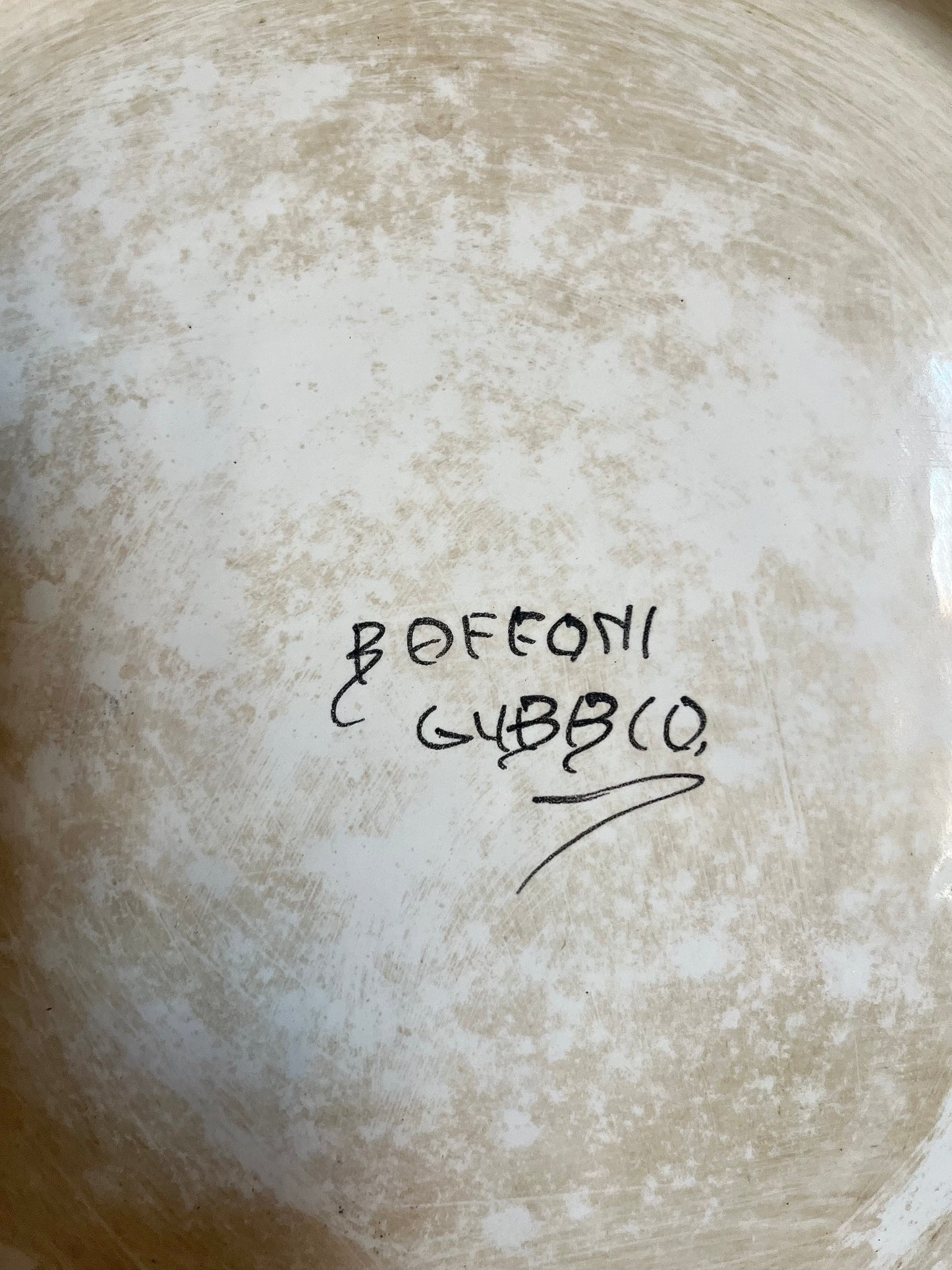 Äldre italienskt keramikfat