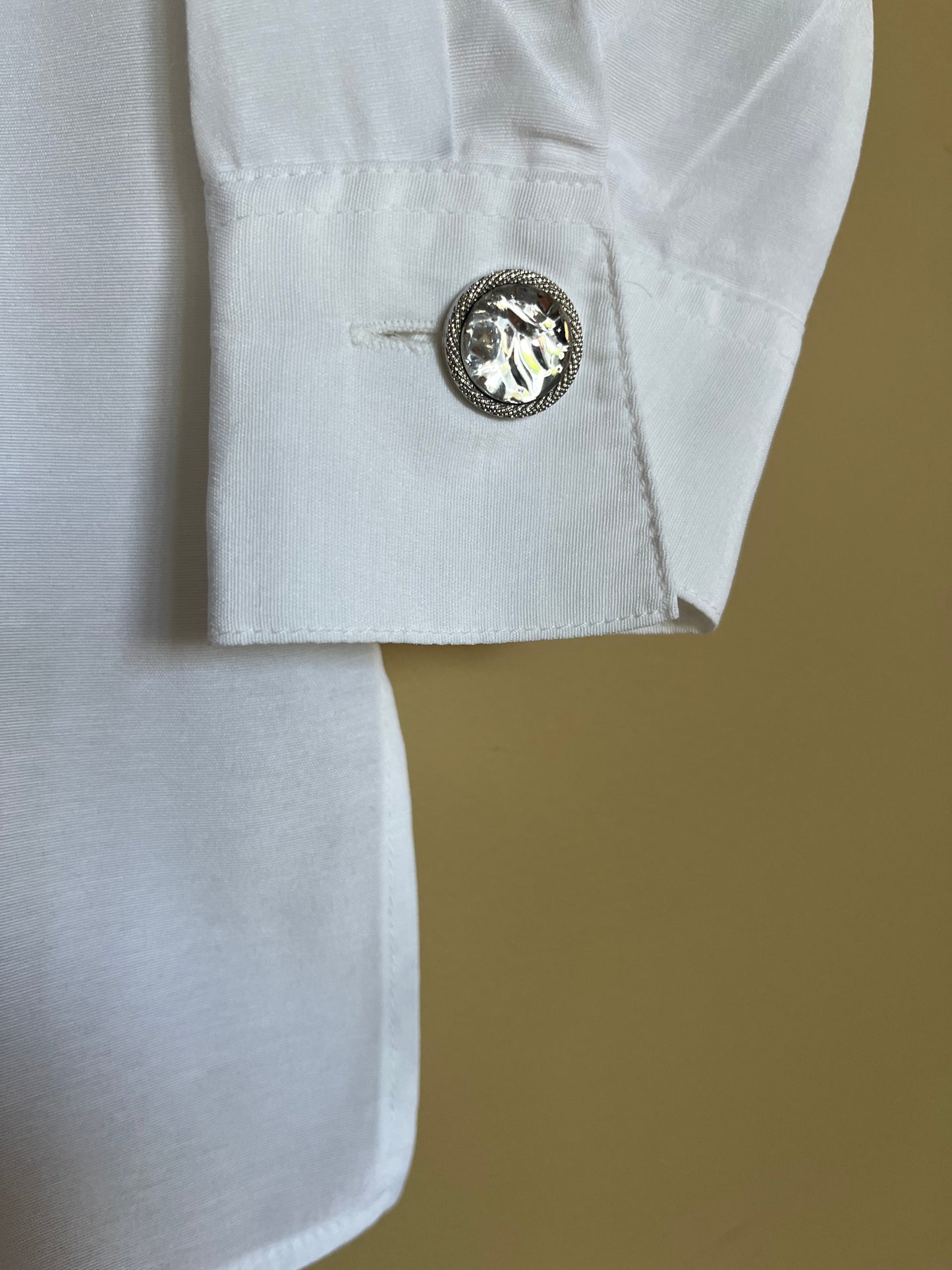 Fransk vintageblus med spetskrage
