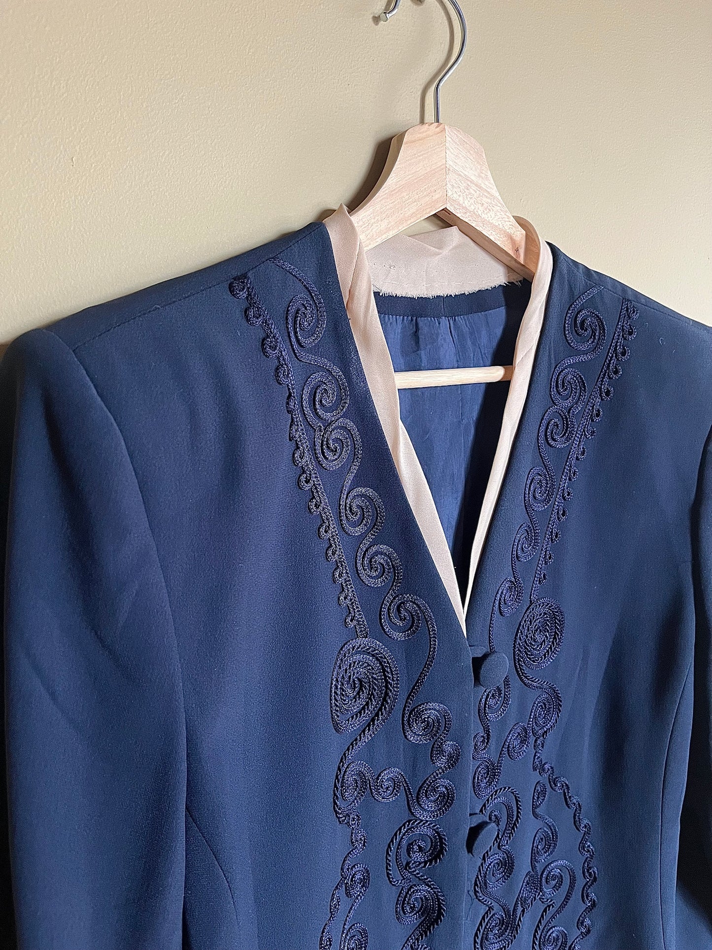 Broderad kavaj, Marina Rinaldi vintage