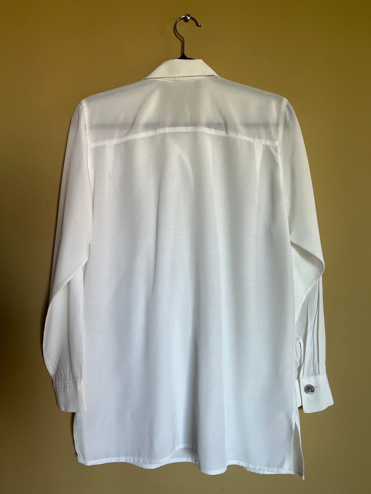 Fransk vintageblus med spetskrage