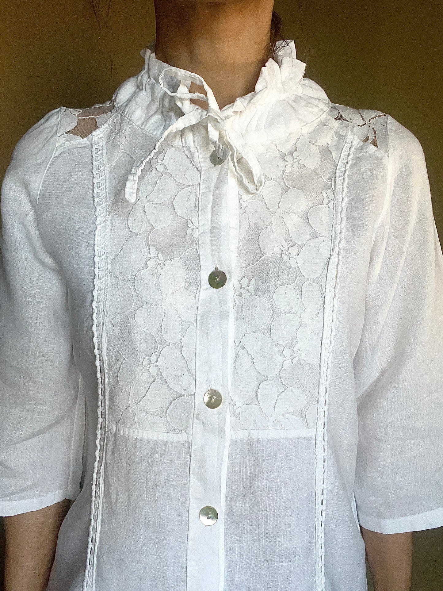 Vintageblus/skjorta 100% linne