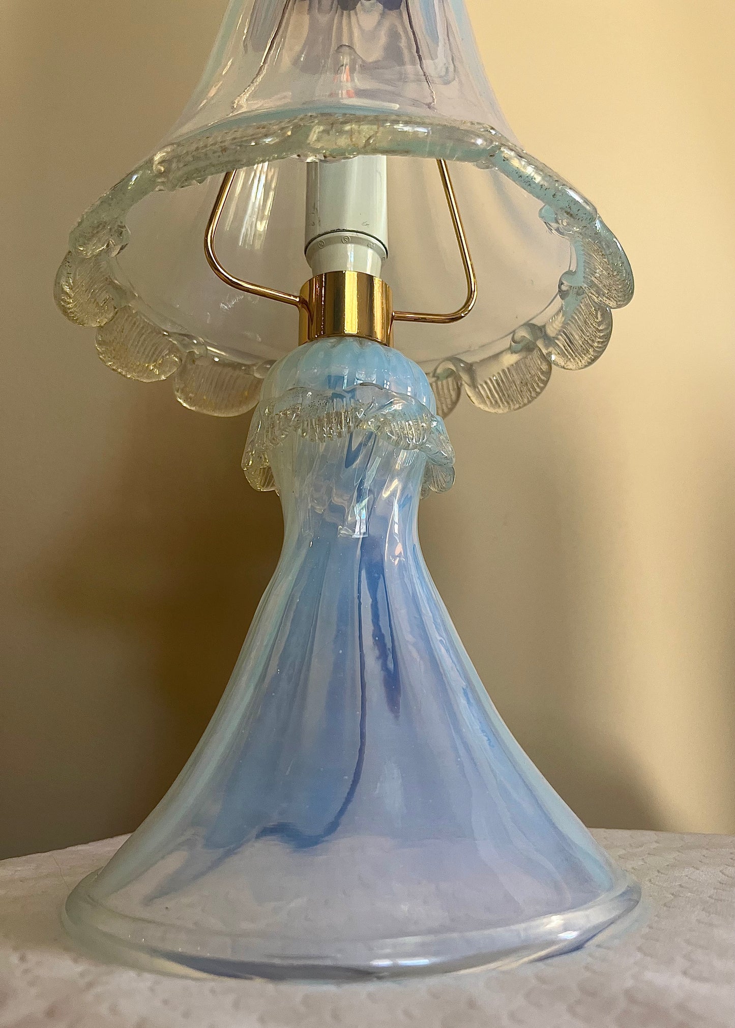 Bordslampa Murano, vintage Italien