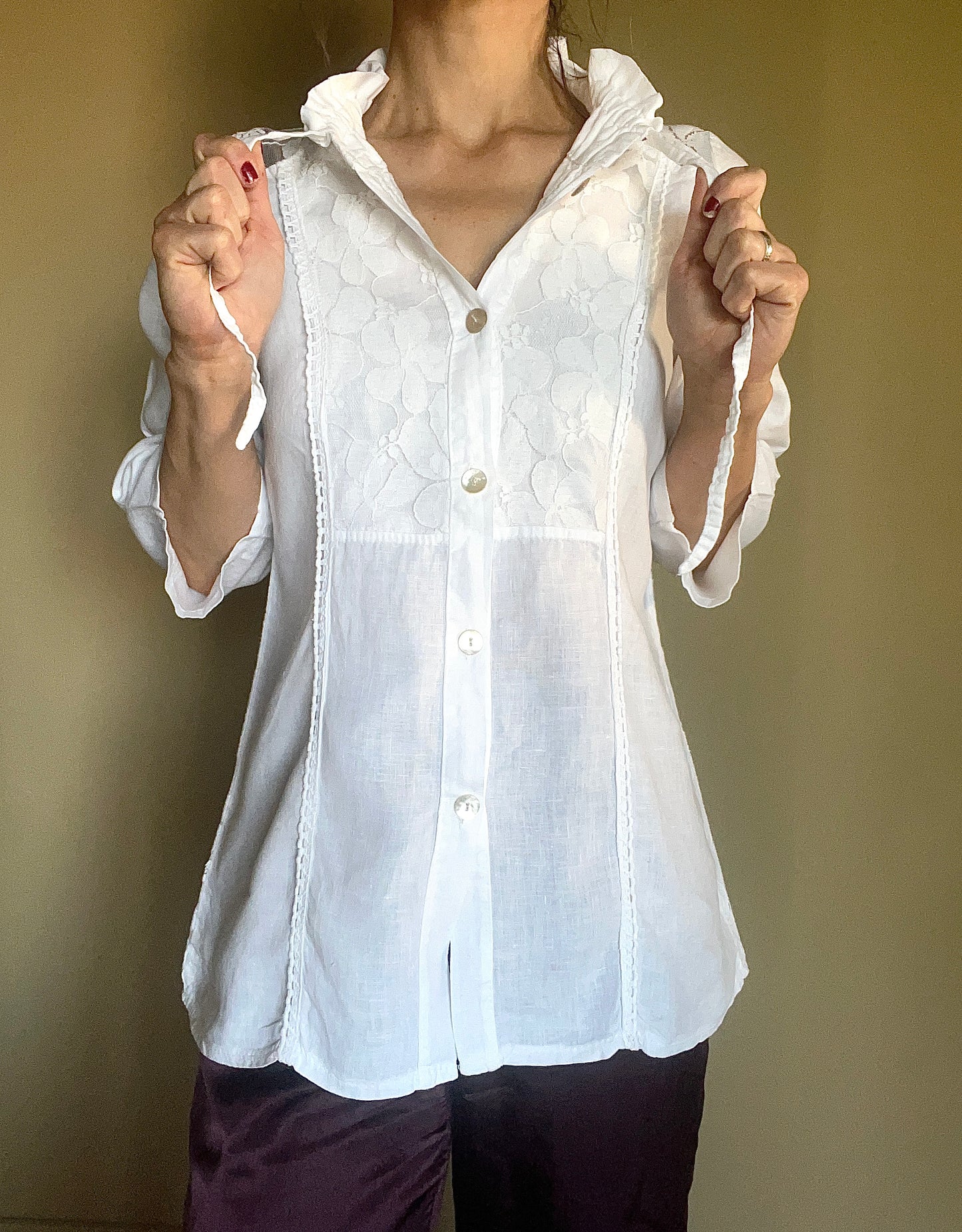 Vintageblus/skjorta 100% linne