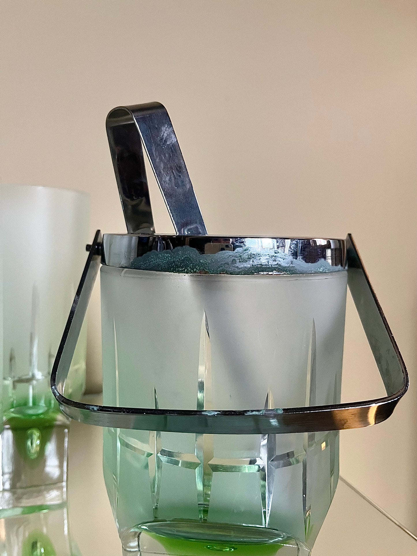 Vintage coctailservis med ishink frostat