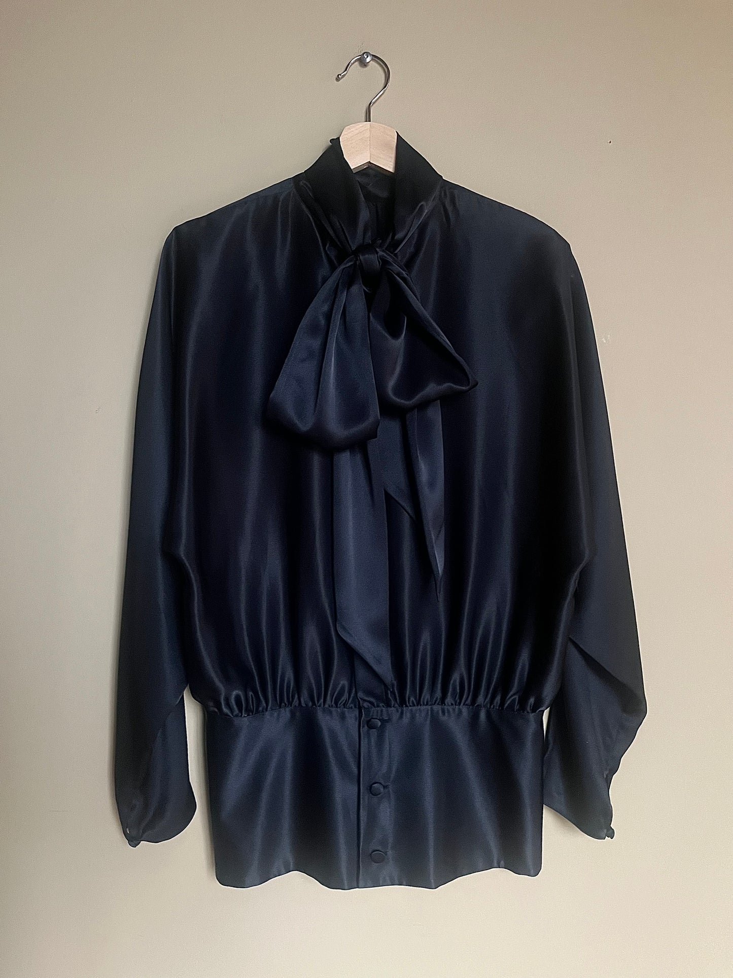 Fransk vintageblus med knyt