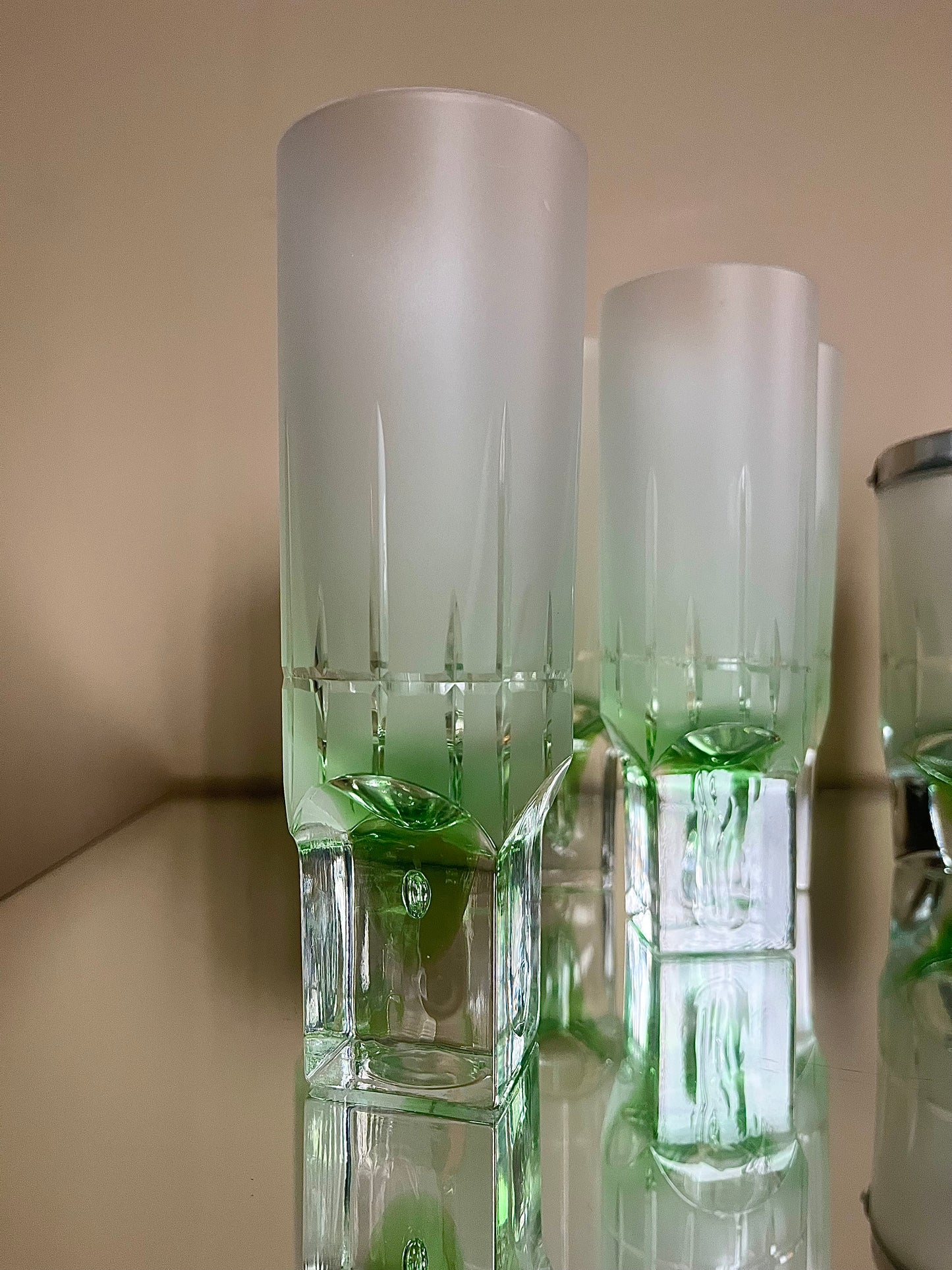 Vintage coctailservis med ishink frostat