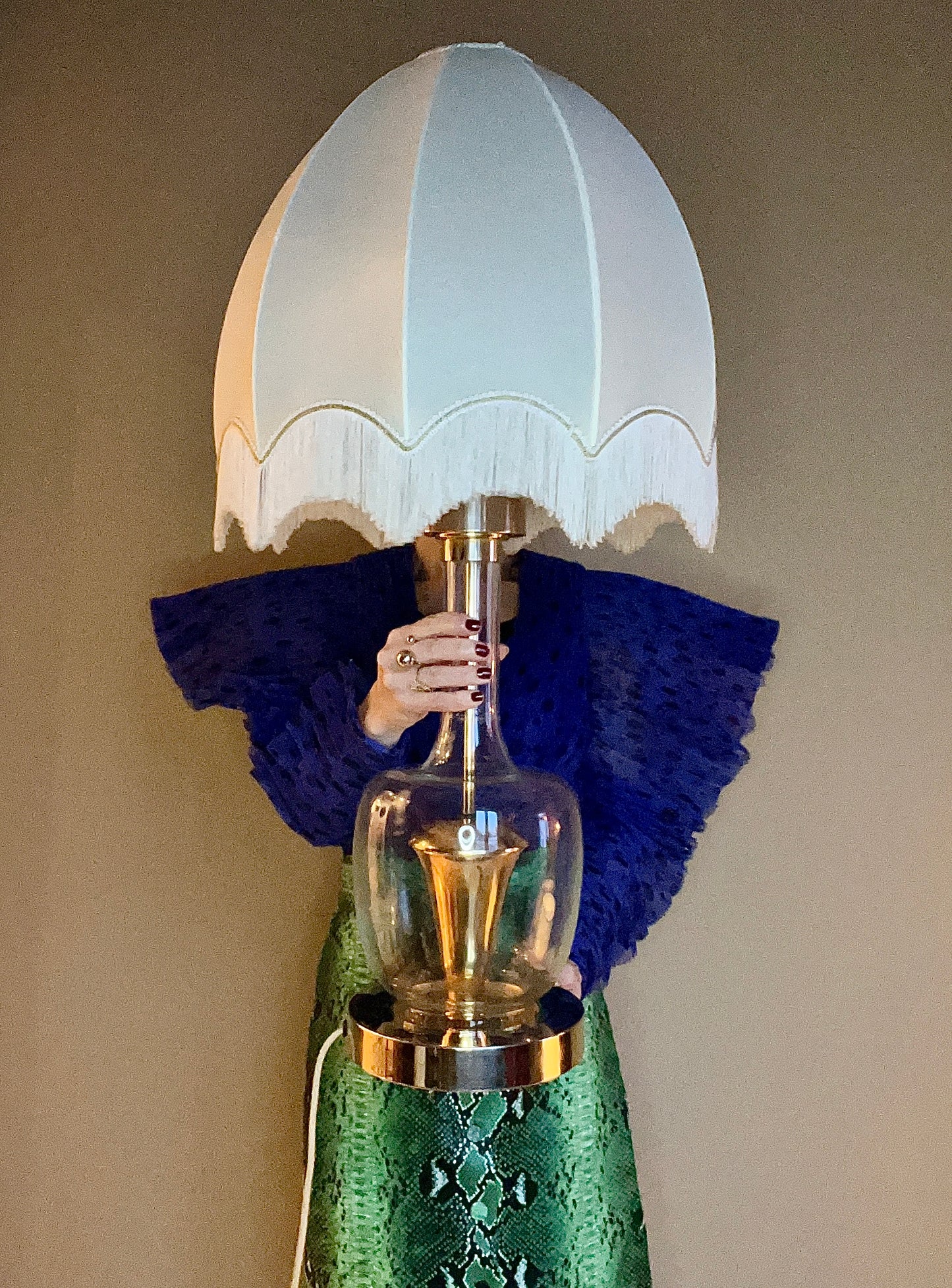 Maffig italiensk bordslampa