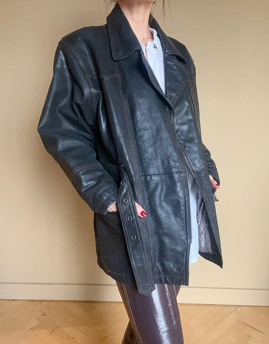 Vintage skinnjacka