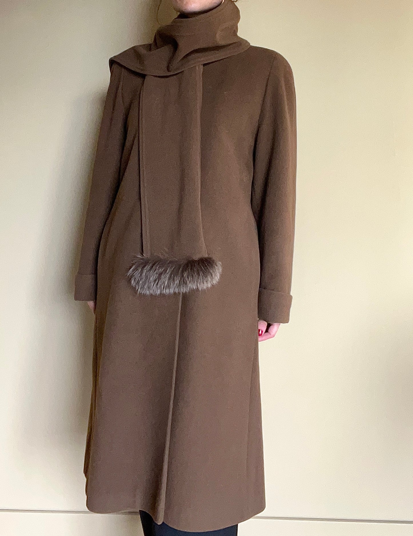 Vintage kappa i ull/cashmere