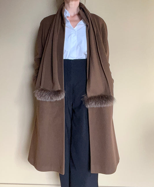 Vintage kappa i ull/cashmere