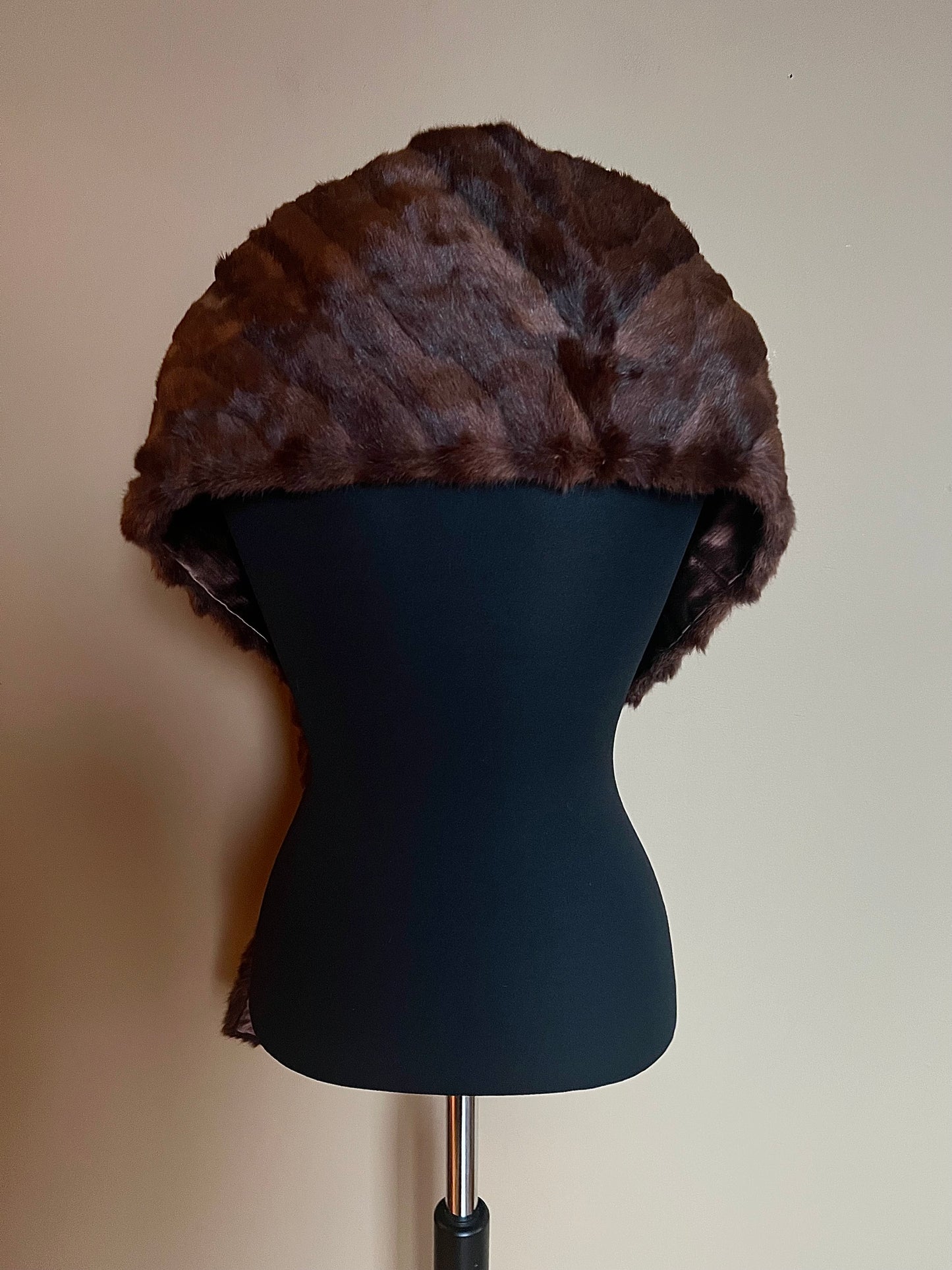 Vintage pälsstola av mink