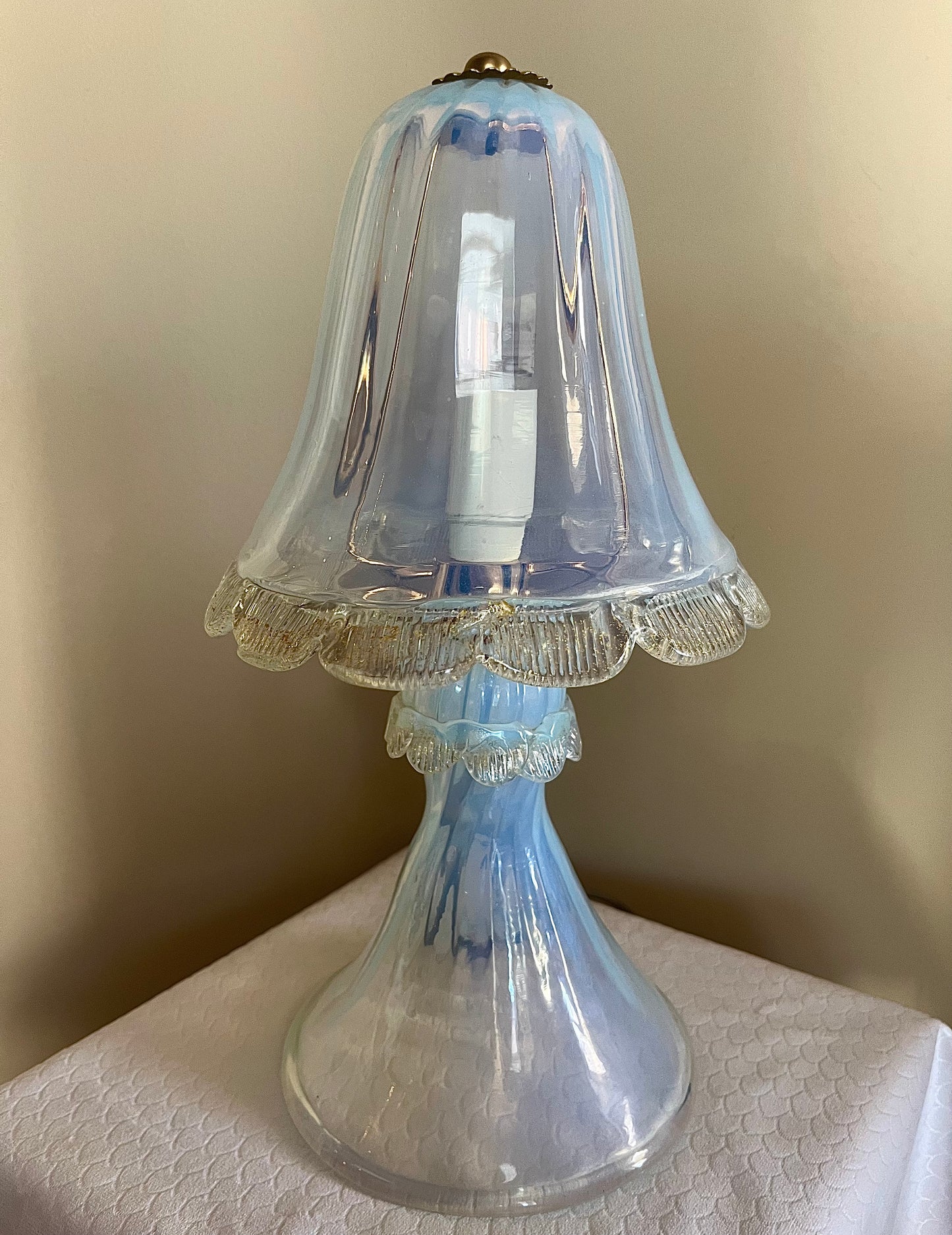 Bordslampa Murano, vintage Italien