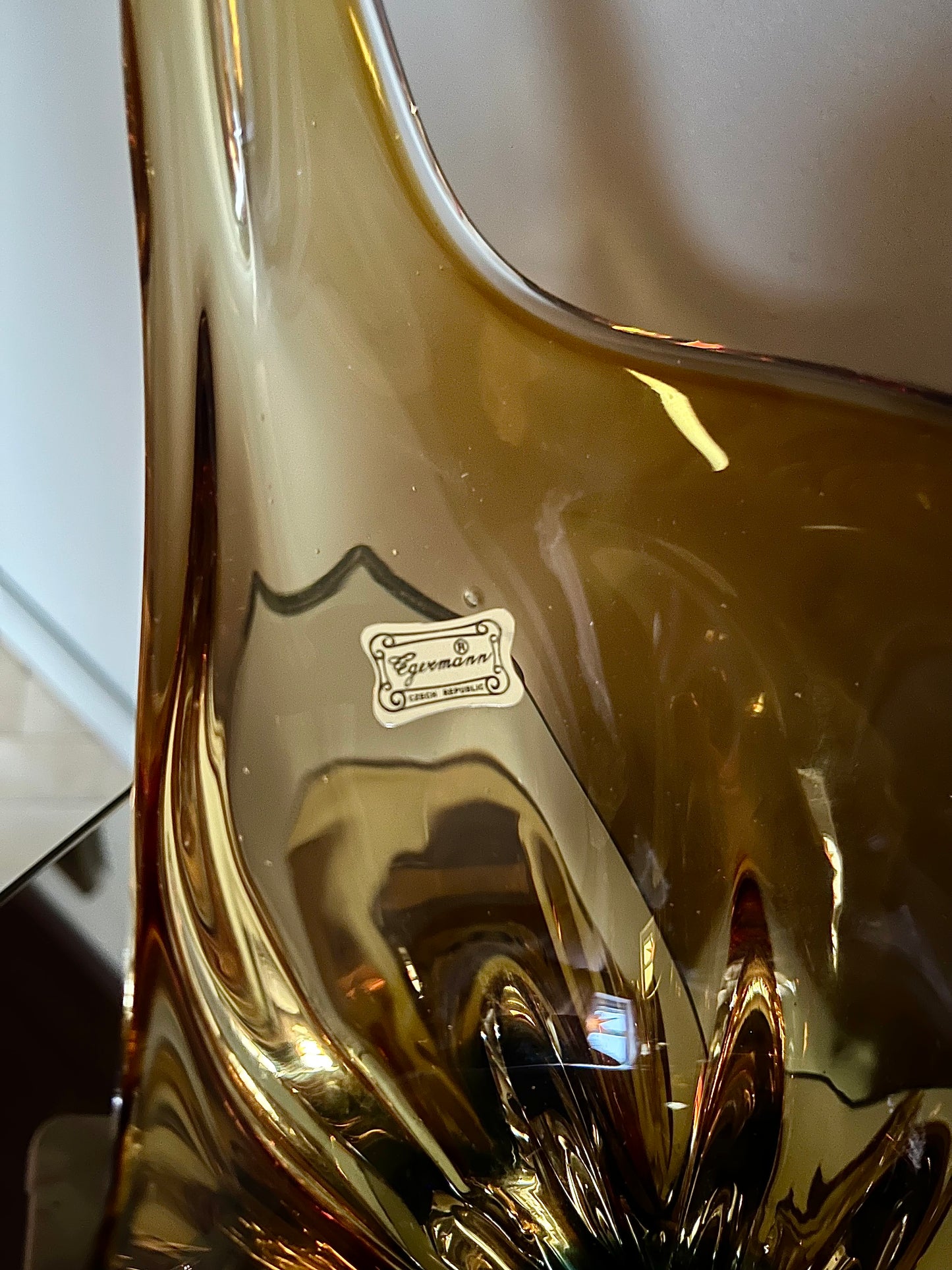 Egermann skål konstglas