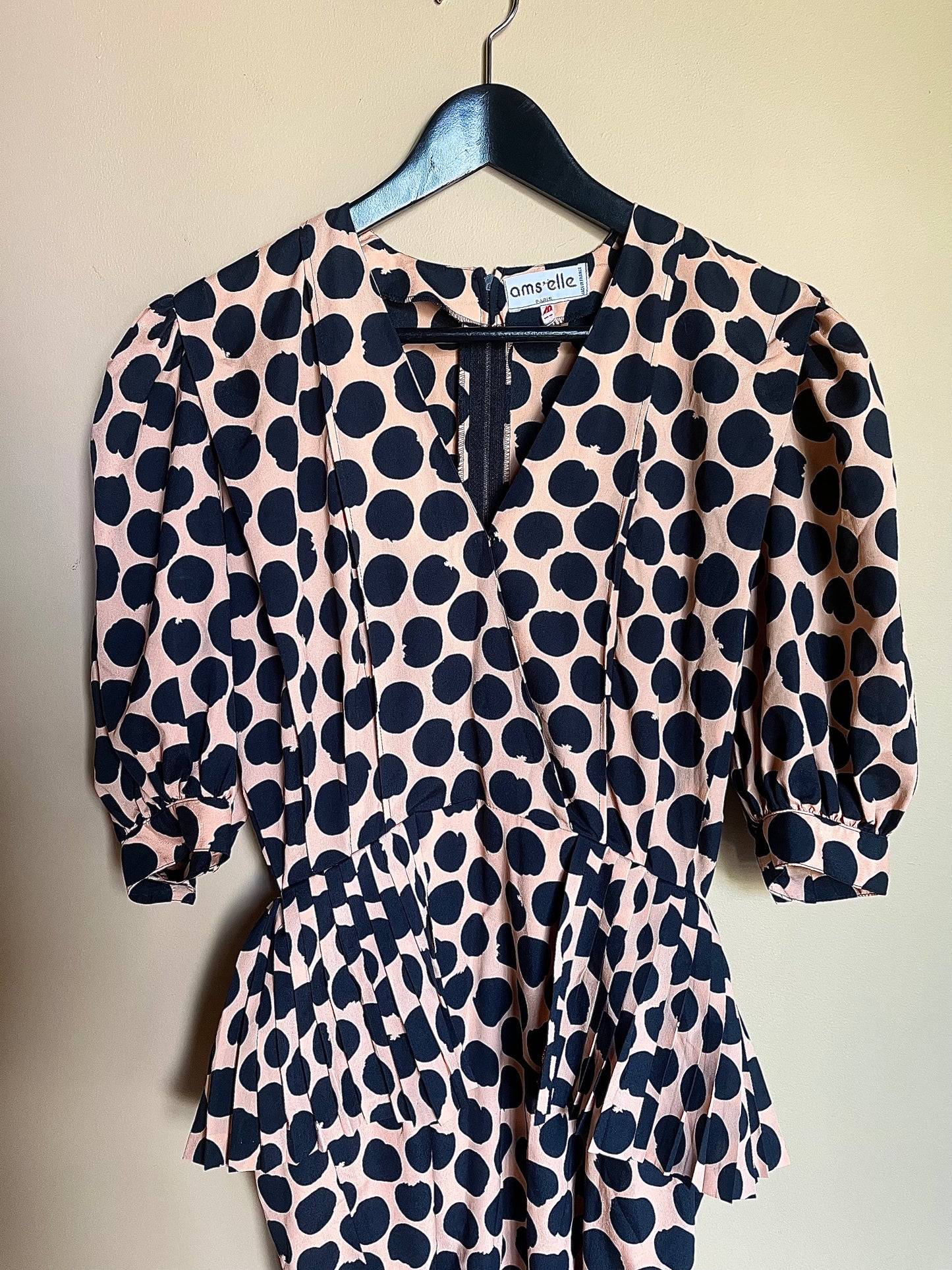 Fransk vintageklänning 1980-tal