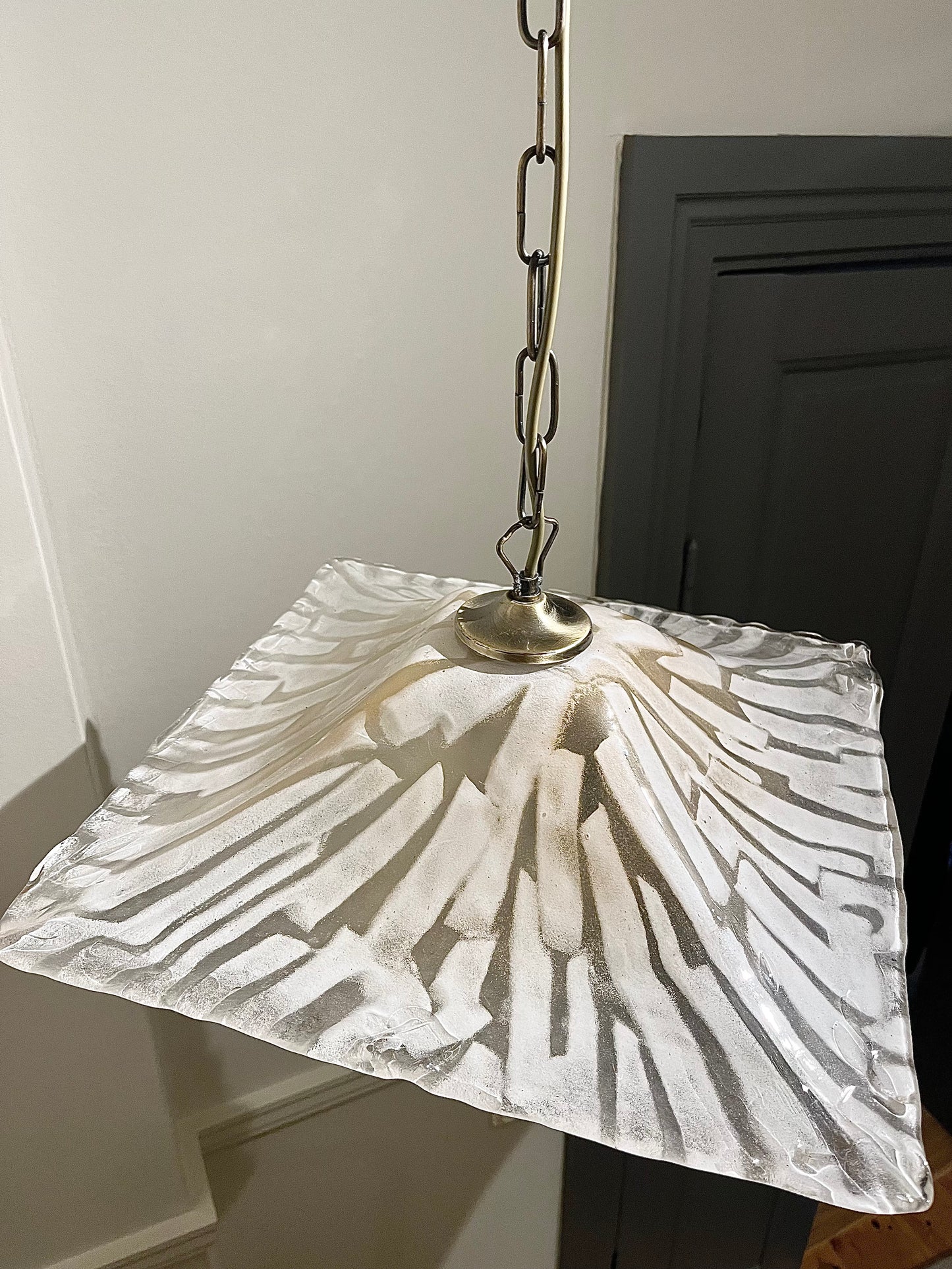 Taklampa glas Italien