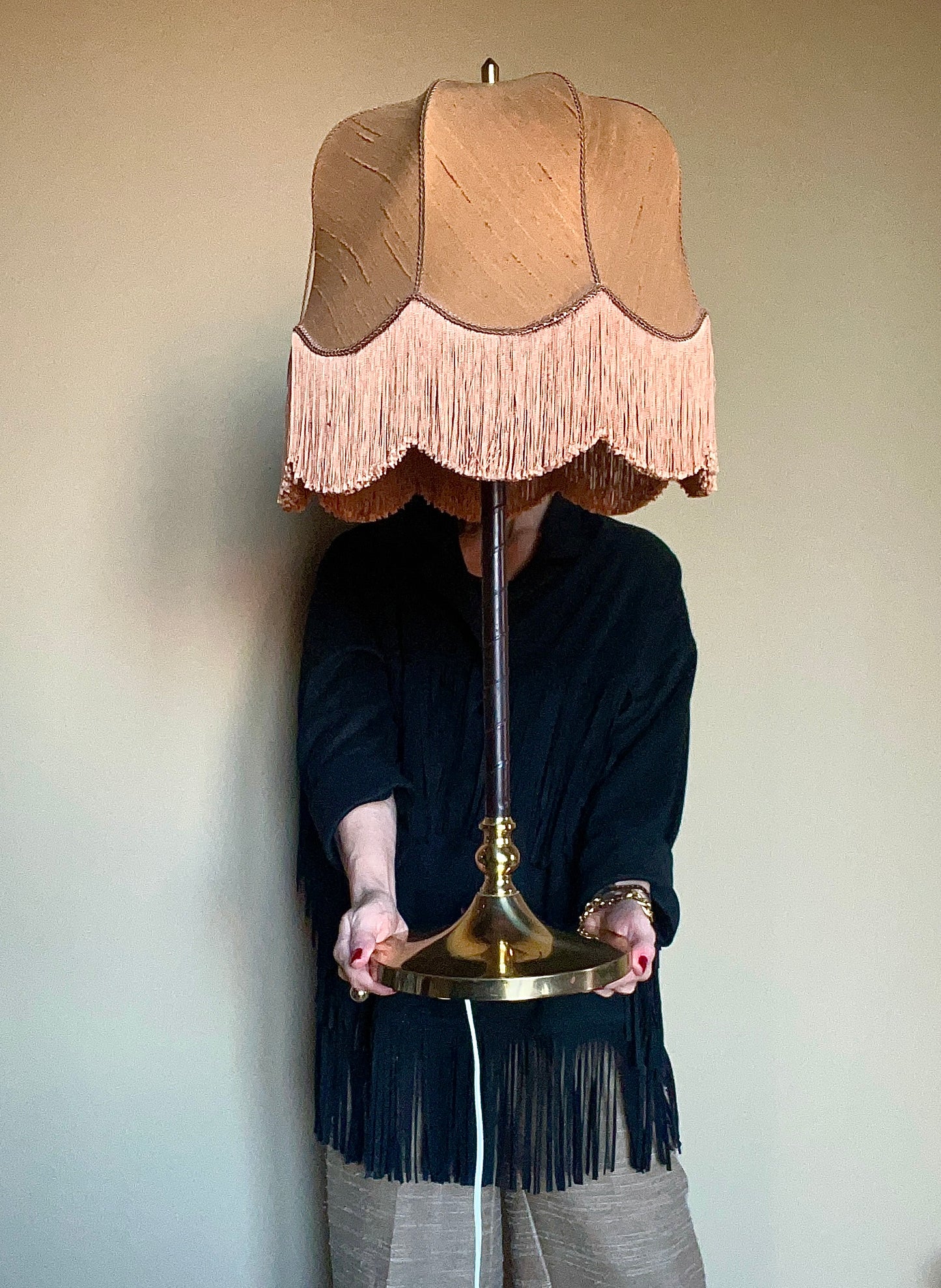 Lampa med fransar 1970-tal