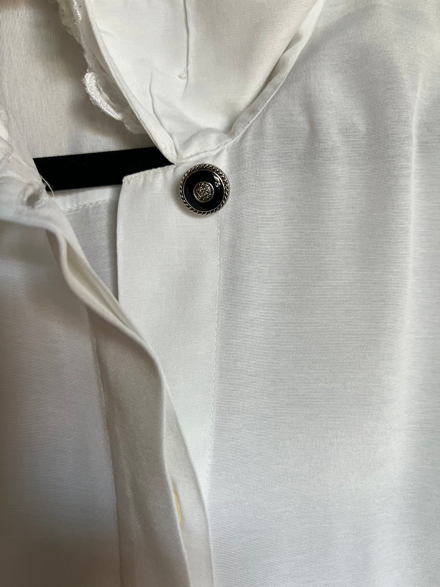 Fransk vintageblus med spetskrage