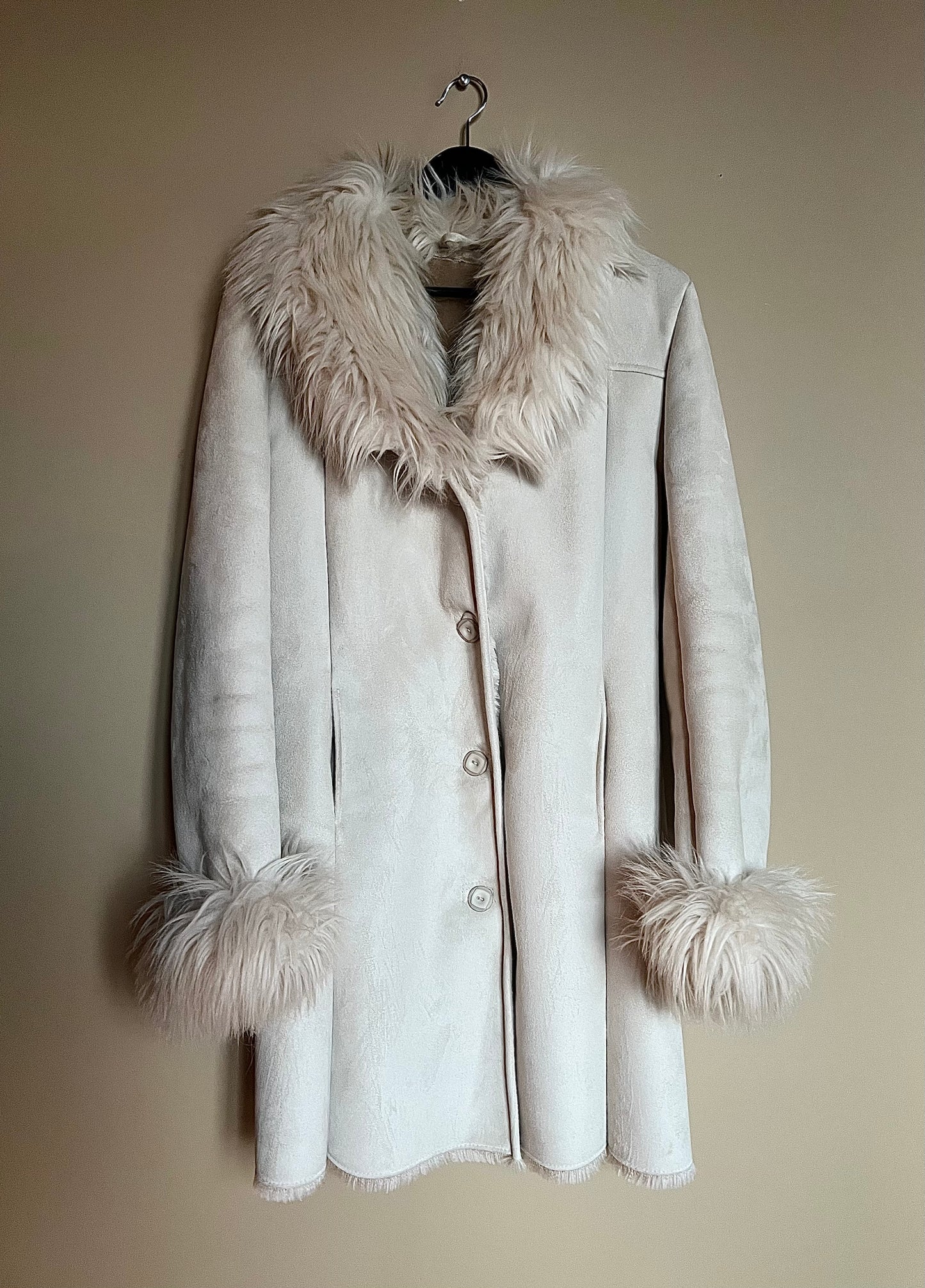 Vintagekappa med fuskpäls