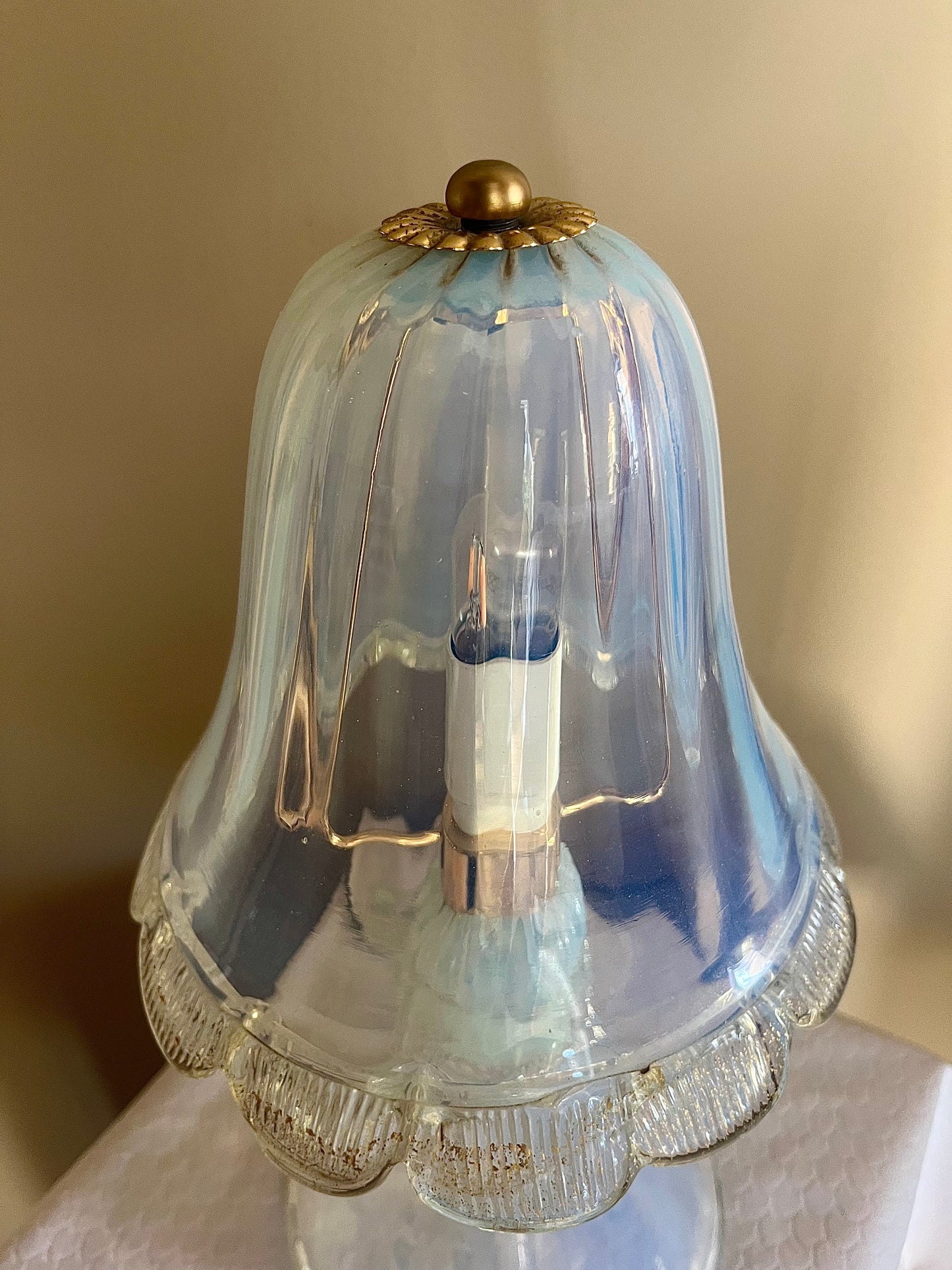 Bordslampa Murano, vintage Italien