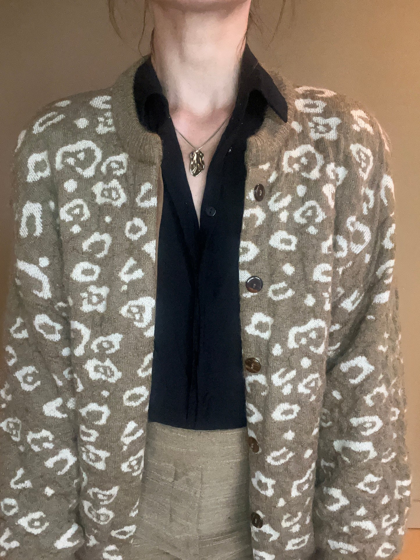 Vintage bomberjacka i mohair & ull