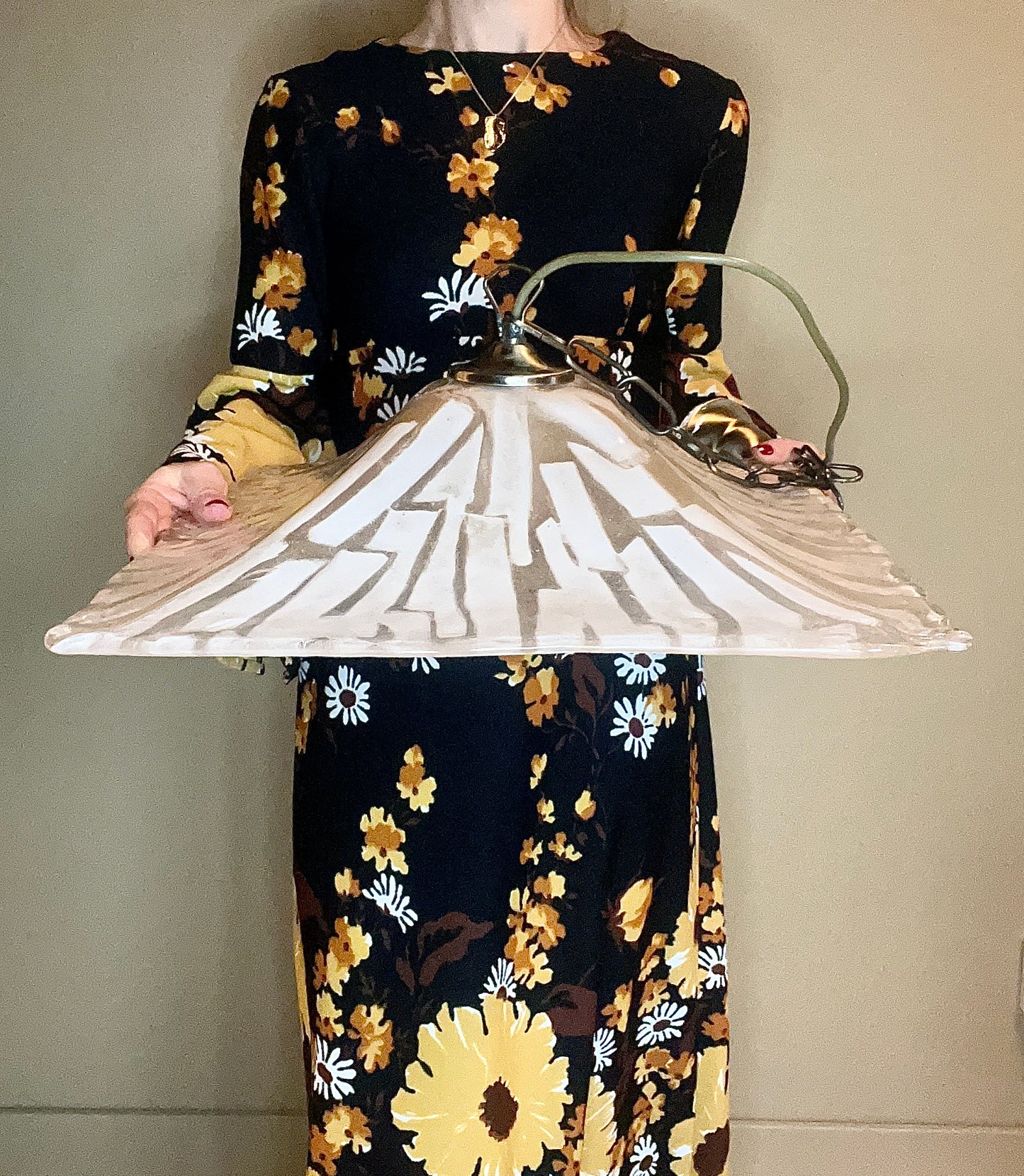 Taklampa glas Italien