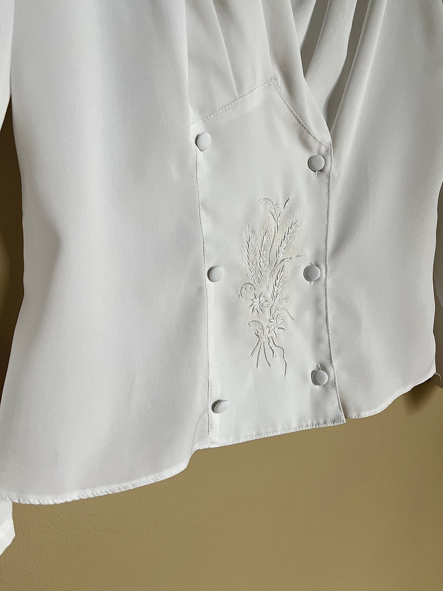 Dubbelknäppt vintageblus