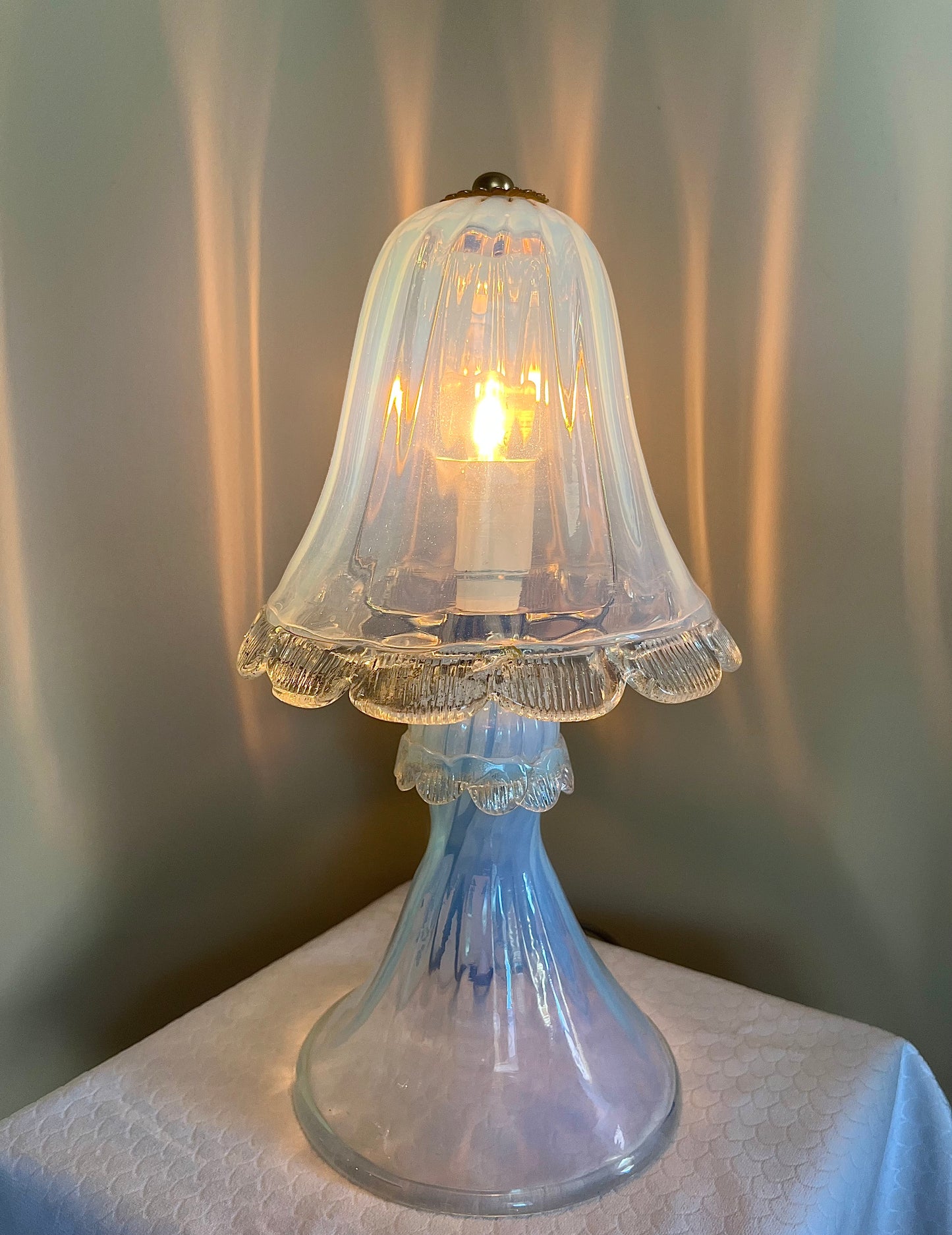 Bordslampa Murano, vintage Italien